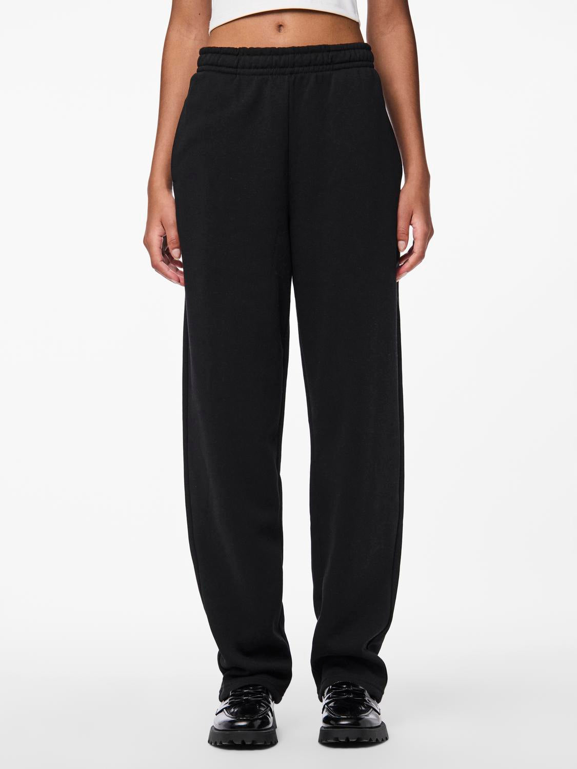 PCCHILLI straight Trousers - Black