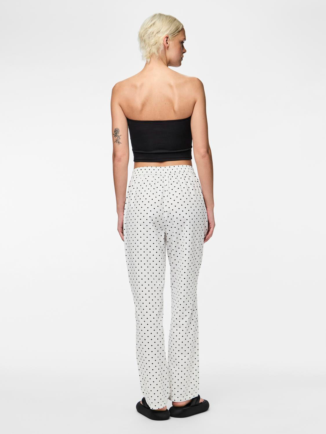 PCMALOU Pants - Bright White