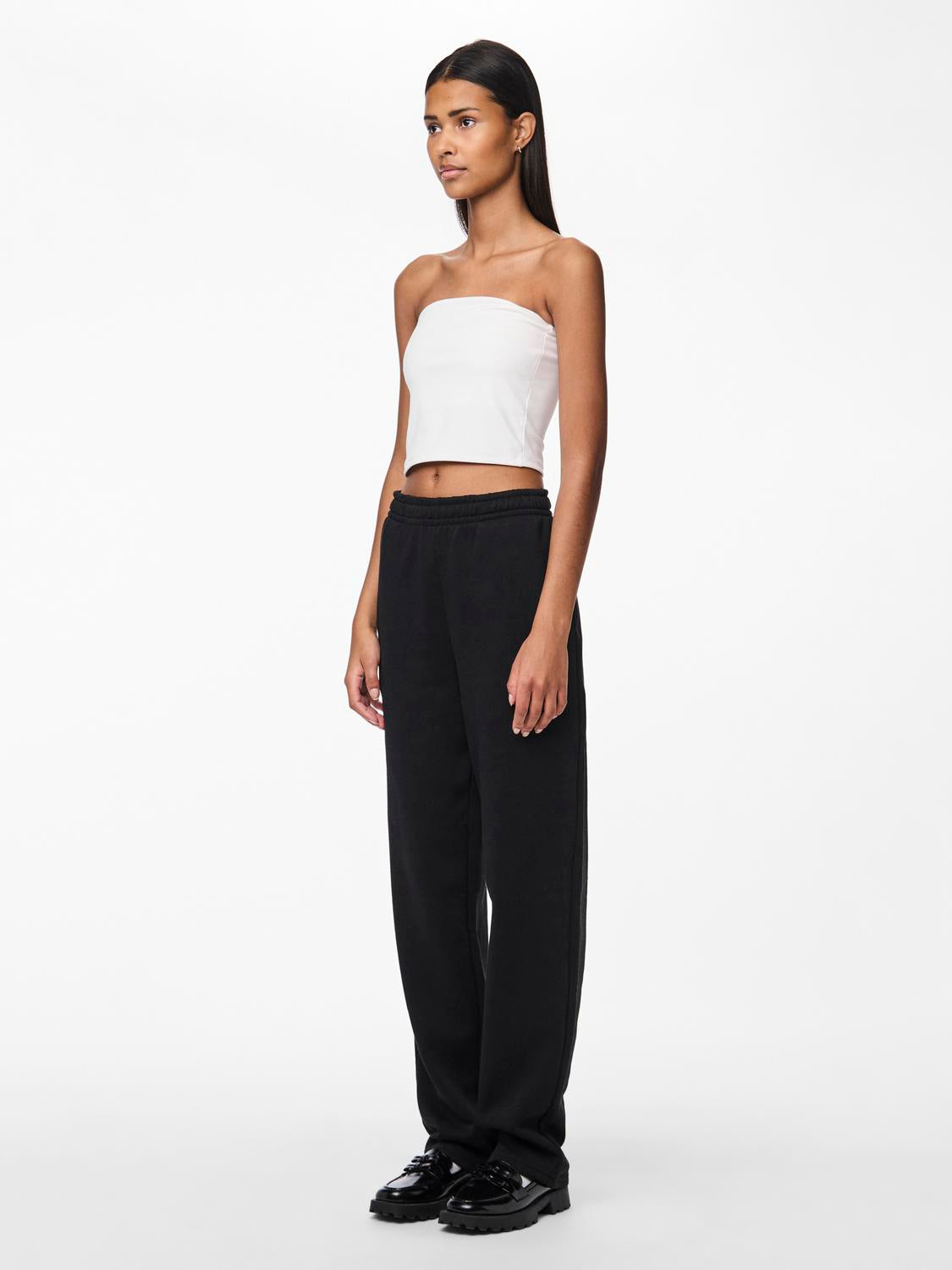 PCCHILLI straight Trousers - Black