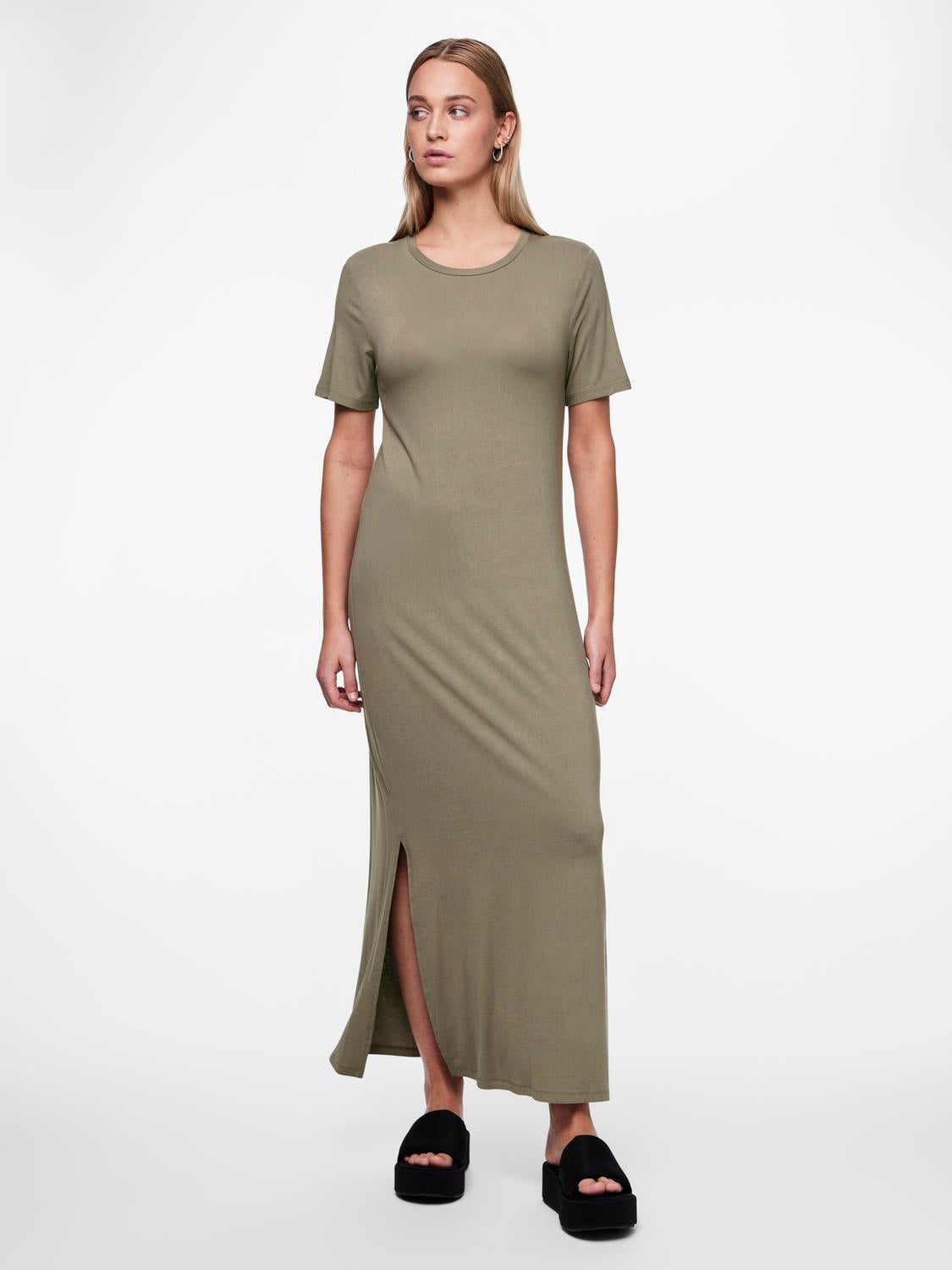 PCSOFIA Dress - Deep Lichen Green