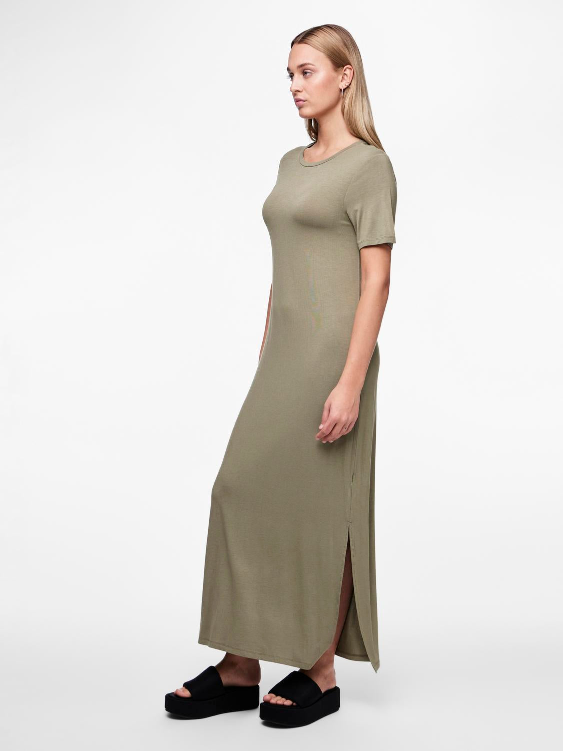 PCSOFIA Dress - Deep Lichen Green