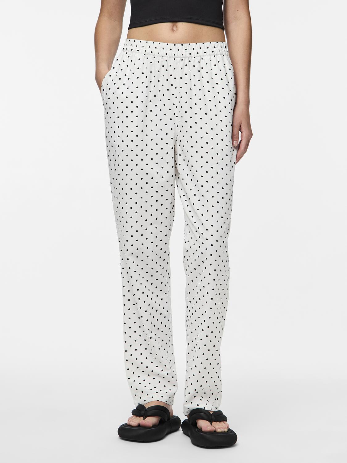 PCMALOU Pants - Bright White