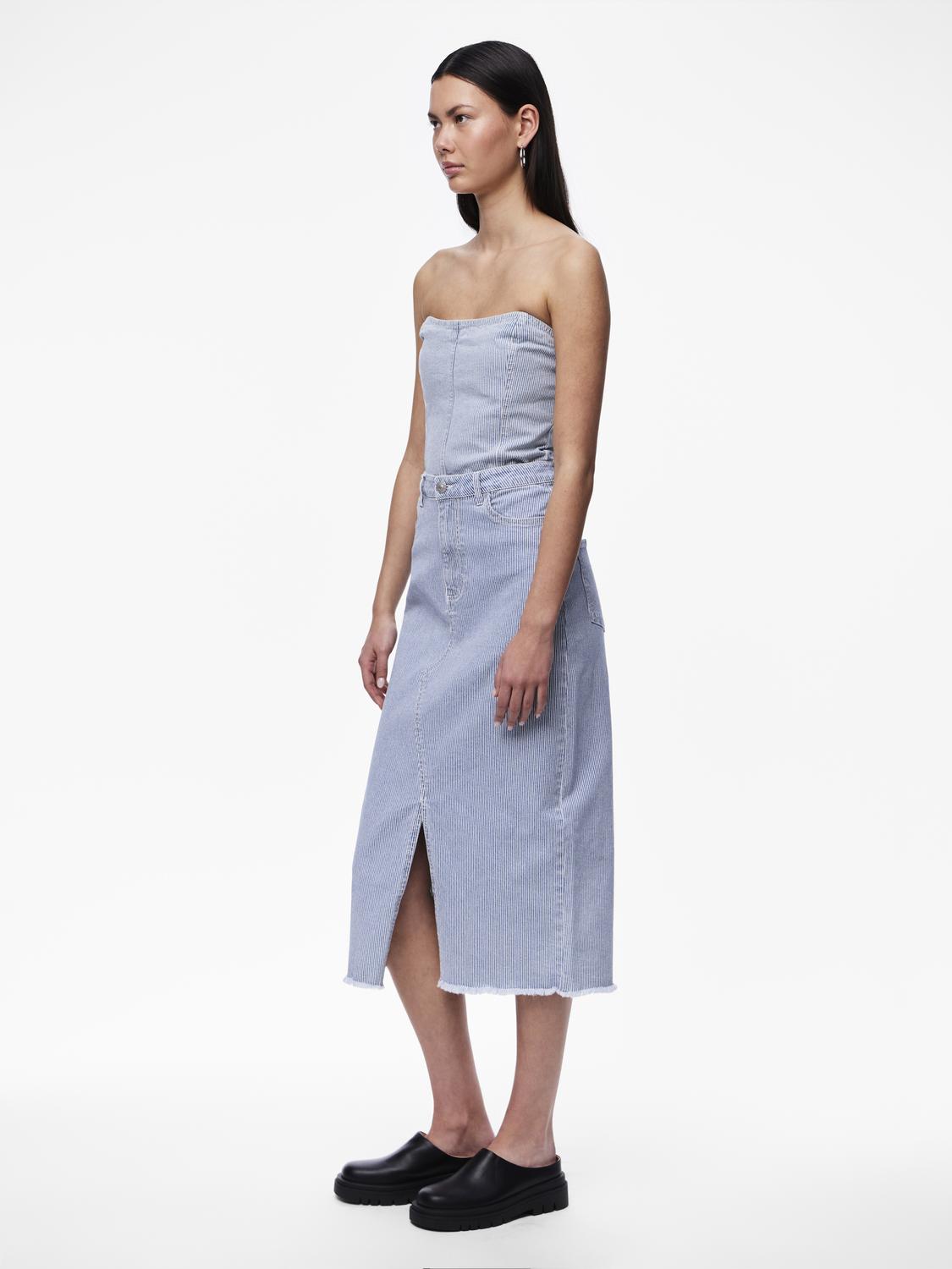 PCBILLO Skirt - Light Blue Denim