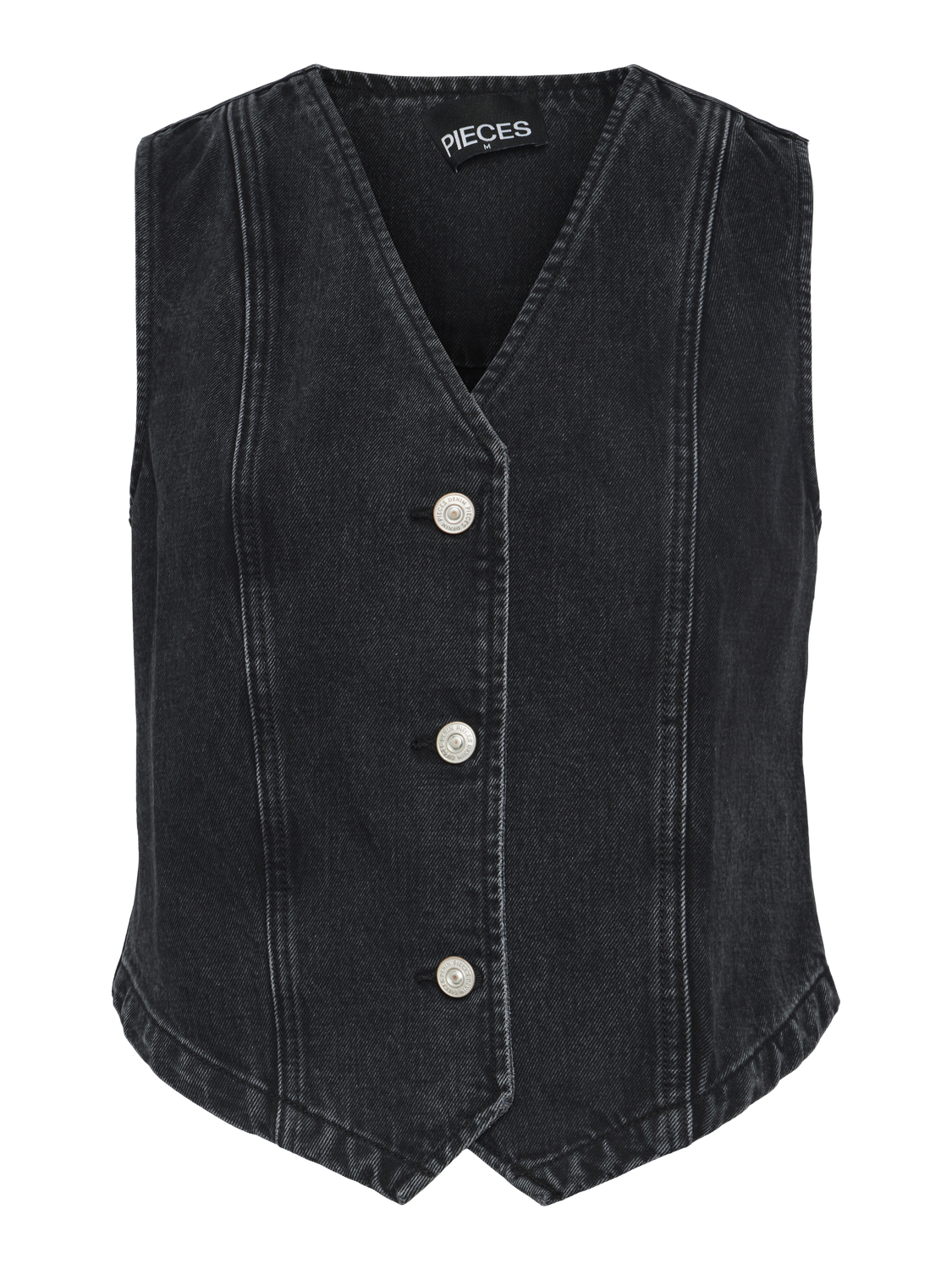 PCALMA Vest - Dark Grey Denim